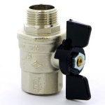 Кран шаровый BUGATTI OREGON 307 3/4" ВН бабочка 03070065
