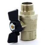 Кран шаровый BUGATTI OREGON 307 3/4" ВН бабочка 03070065