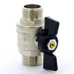 Кран шаровый BUGATTI OREGON 327 3/4" НР бабочка 03270027