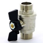 Кран шаровый BUGATTI OREGON 327 3/4" НР бабочка 03270027