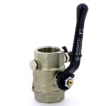 Кран шаровый BUGATTI OREGON 330 1"1/4 ВР ручка со спускником 03300034