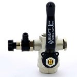 Кран шаровый BUGATTI OREGON 330 1/2" ВР ручка со спускником 03300019
