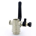 Кран шаровый BUGATTI OREGON 330 1/2" ВР ручка со спускником 03300019