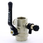 Кран шаровый BUGATTI OREGON 330 3/4" ВР ручка со спускником 03300024