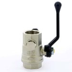Кран шаровый BUGATTI OREGON 330 3/4" ВР ручка со спускником 03300024