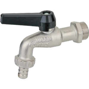 Кран шаровый садовый BUGATTI ALASKA 689 Н 1/2" со штуцером ручка 06890081