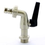 Кран шаровый садовый BUGATTI ALASKA 689 Н 3/4" со штуцером ручка 06890082