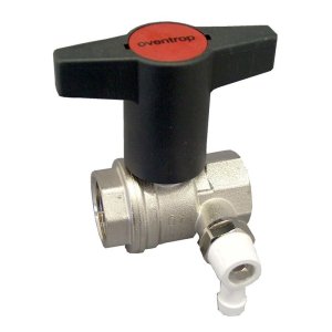 Кран шаровый Oventrop Optibal со спускником 3/4" ВР маховик