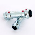 Крестовина пресс Viega Prestabo 22х15 нелегированная сталь SC Contur с уплотнит. элементом 601164