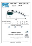 Лейка для душа массажная 3 позиции Remer Lux 312OVXRR 312OVXRR