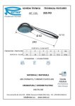 Лейка для душа массажная 3 позиции Remer Lux 315FOXRR 315FOXRR