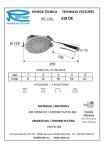 Лейка для душа массажная 4 позиции Remer Lux 318DKXRR 318DKXRR