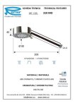 Лейка для душа массажная 4 позиции Remer Lux 319MOXRR 319MOXRR