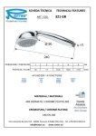 Лейка для душа массажная 4 позиции Remer Lux 321GRXRR 321GRXRR
