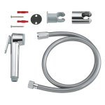 Лейка гигиеническая GROHE Tempesta-F 27512001 с держателем и шлангом Silverflex 1000 мм 26352000
