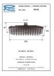 Лейка тропический дождь Remer Lux 354QIXRR 354QIXRR