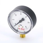 Манометр радиальный Uni-Fitt 1/2" 6 бар 80 мм 301P2042