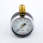 Манометр радиальный Uni-Fitt 1/4" 6 бар 50 мм  верхнее подключение 302P2020