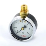 Манометр радиальный Uni-Fitt 1/4" 6 бар 50 мм  верхнее подключение 302P2020