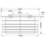 Манжета переходная McAlpine D110-50 мм пластик черный MRDC3BL
