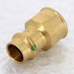 Медная пресс муфта 15-1/2" ВР Viega Profipress 107543