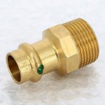 Медная пресс муфта 15-3/4" НР Viega Profipress 287764