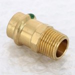 Медная пресс муфта 18-1/2" НР Viega Profipress 283490