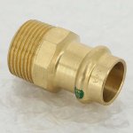 Медная пресс муфта 18-3/4" НР Viega Profipress 283230