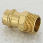 Медная пресс муфта 18-3/4" НР Viega Profipress 283230