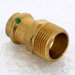 Медная пресс муфта 22-1" НР Viega Profipress 287771