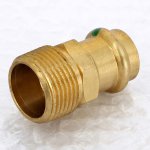Медная пресс муфта 22-1" НР Viega Profipress 287771