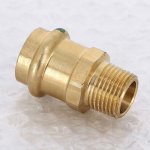 Медная пресс муфта 22-3/4" НР Viega Profipress 104306