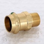 Медная пресс муфта 22-3/4" НР Viega Profipress 104306