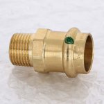 Медная пресс муфта 22-3/4" НР Viega Profipress 104306