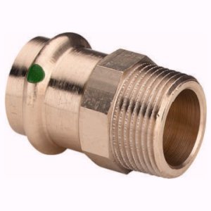 Медная пресс муфта 28-1" НР Viega Profipress