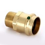 Медная пресс муфта 28-3/4" НР Viega Profipress 297954