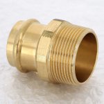 Медная пресс муфта 35-1"1/4 НР Viega Profipress 110352
