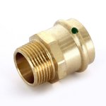 Медная пресс муфта 35-1" НР Viega Profipress 297947