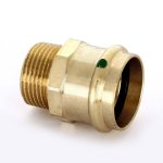 Медная пресс муфта 35-1" НР Viega Profipress 297947