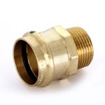 Медная пресс муфта 35-1" НР Viega Profipress 297947