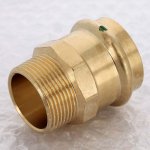 Медная пресс муфта 42-1"1/4 НР Viega Profipress 297930