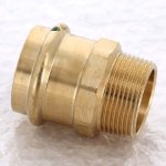 Медная пресс муфта 42-1"1/4 НР Viega Profipress 297930