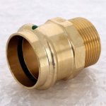 Медная пресс муфта 42-1"1/4 НР Viega Profipress 297930