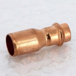 Медная пресс муфта переходная однораструбная 22-15 Viega Profipress 296377