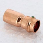 Медная пресс муфта переходная однораструбная 22-18 Viega Profipress 296391