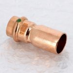 Медная пресс муфта переходная однораструбная 22-18 Viega Profipress 296391