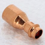 Медная пресс муфта переходная однораструбная 28-15 Viega Profipress 296469