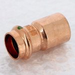 Медная пресс муфта переходная однораструбная 28-22 Viega Profipress 296506