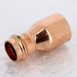 Медная пресс муфта переходная однораструбная 35-22 Viega Profipress 296452