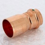 Медная пресс муфта переходная однораструбная 35-28 Viega Profipress 296490
